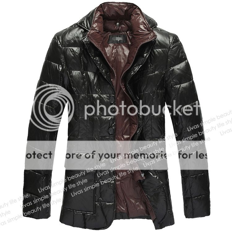 高端 欧美风 男士修身版 双层可脱卸的假两件套羽绒服$